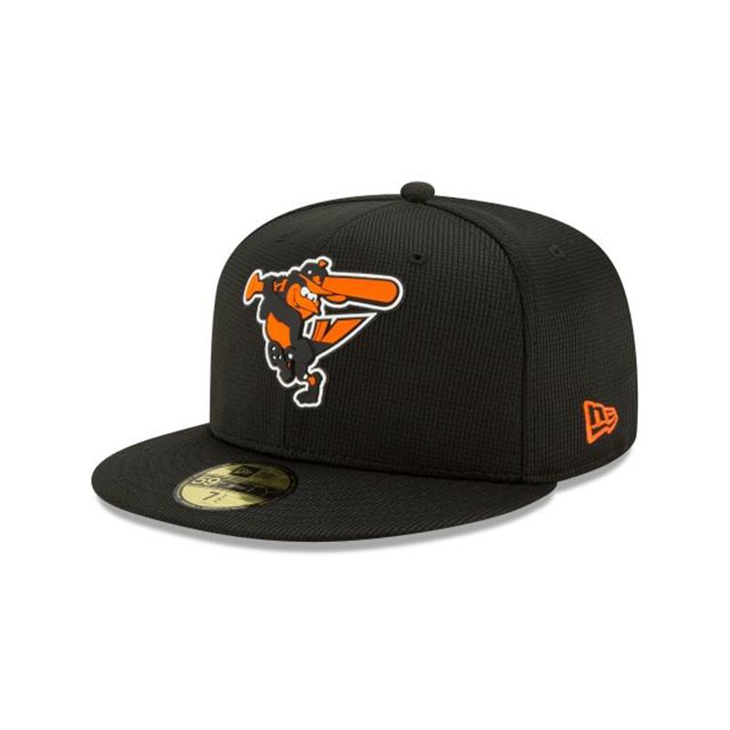 MLB Baltimore Orioles Clubhouse Collection 59Fifty Fitted (RGT8970) - Black New Era Caps